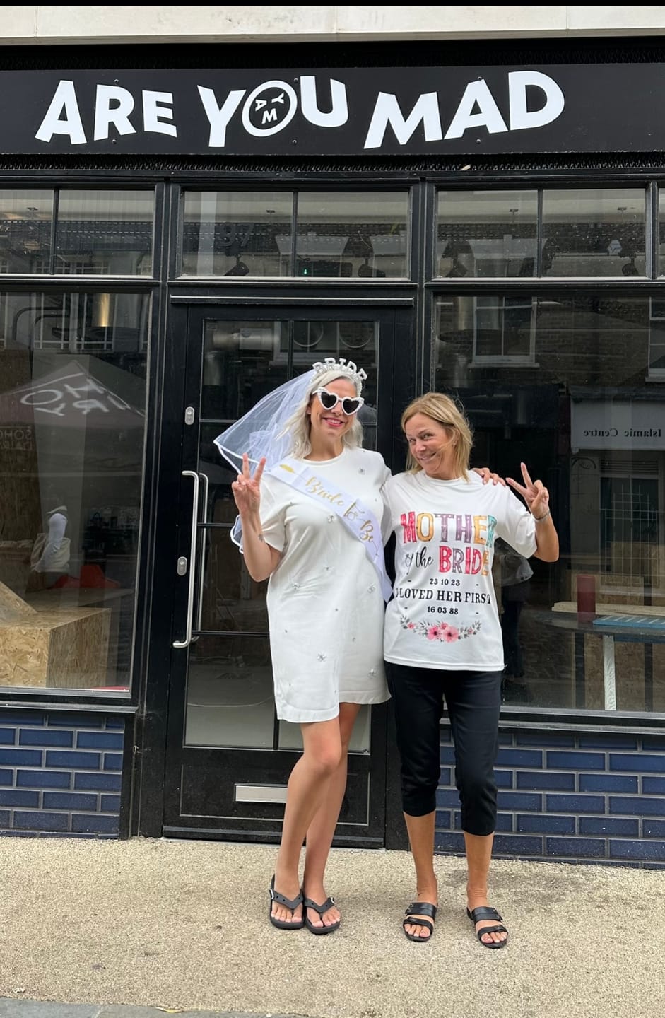 Customer photo review of Mother Of The Bride I Loved Her First Custom Wedding Date And Birth Date Shirt Gift For Mom