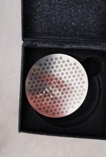 Customer photo review of Three-Layer Premium Espresso Puck Screen - MUVNA