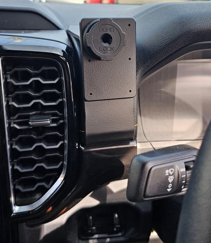 Customer photo review of ClicOn No Holes Dash Centre Mount For Ford Ranger/Wildtrak/Everest 22-24