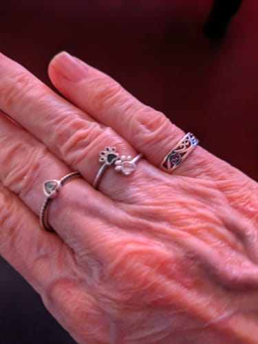 Customer photo review of Paw Embrace Ring