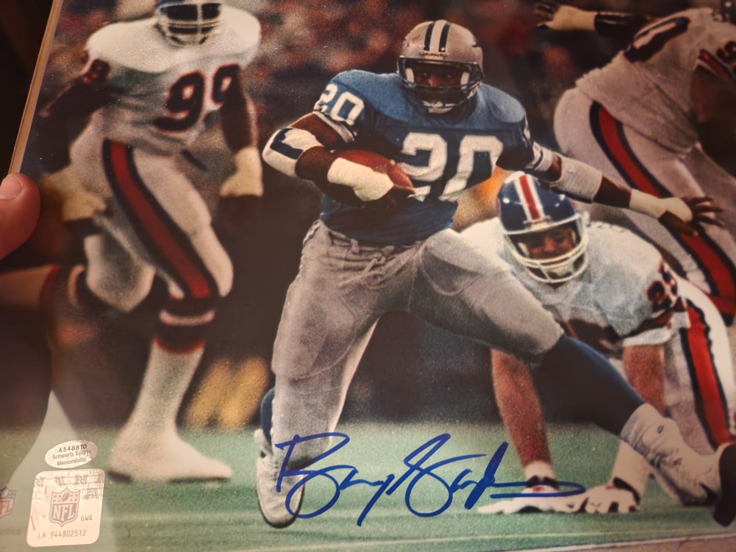 Customer photo review of Barry Sanders Autograph Signing