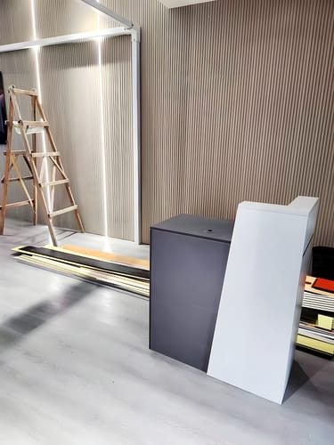 Customer photo review of Store Small Front Reception Desk