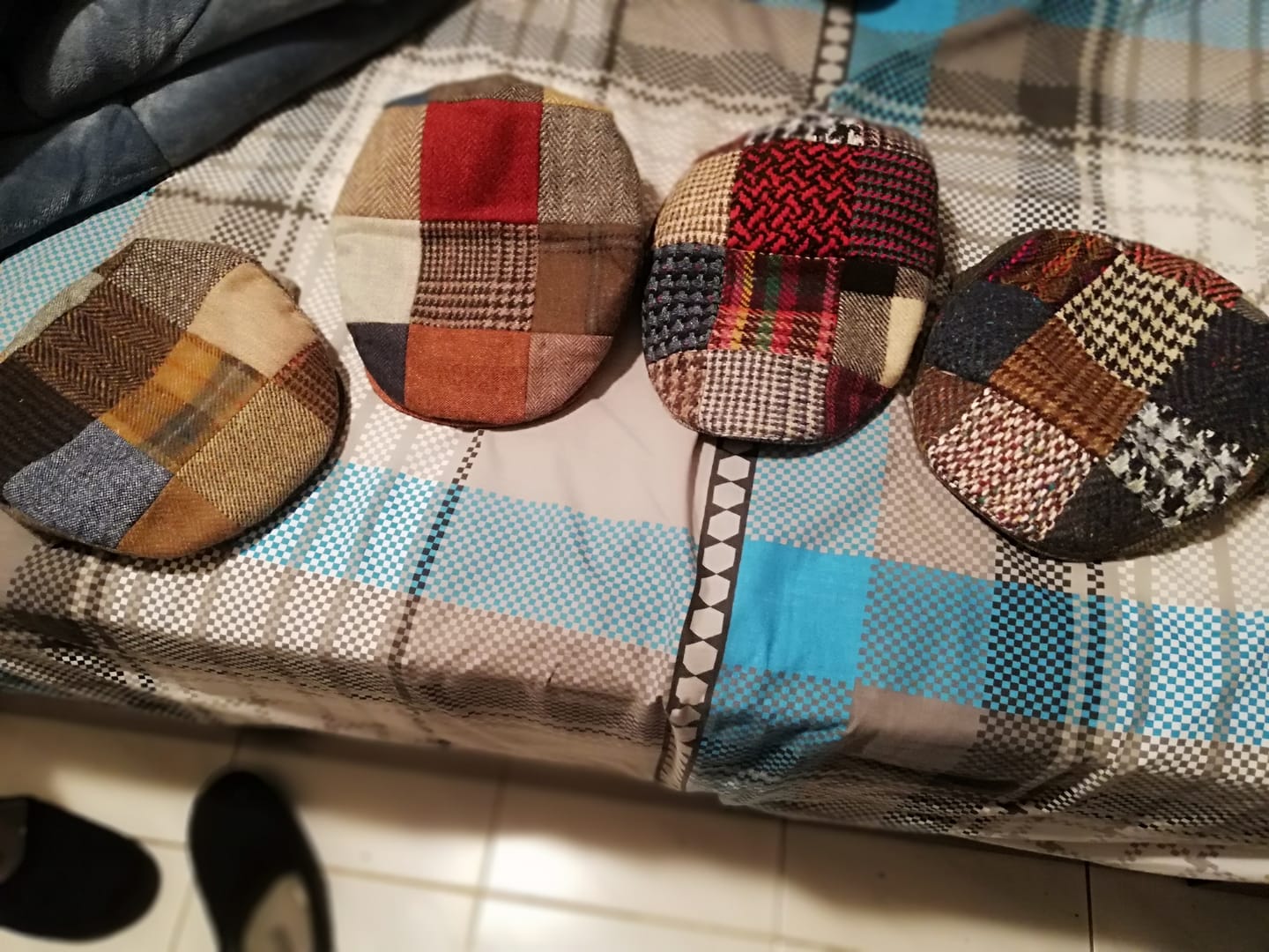 Customer photo review of Vintage Cap Patchwork Tweed