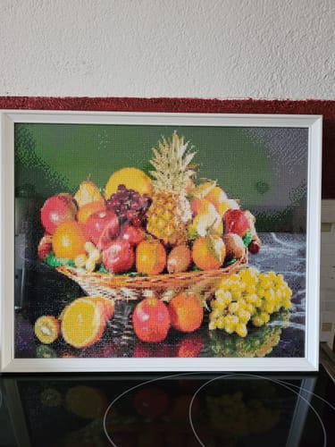 Customer photo review of 5D Diamond Painting Obstschale