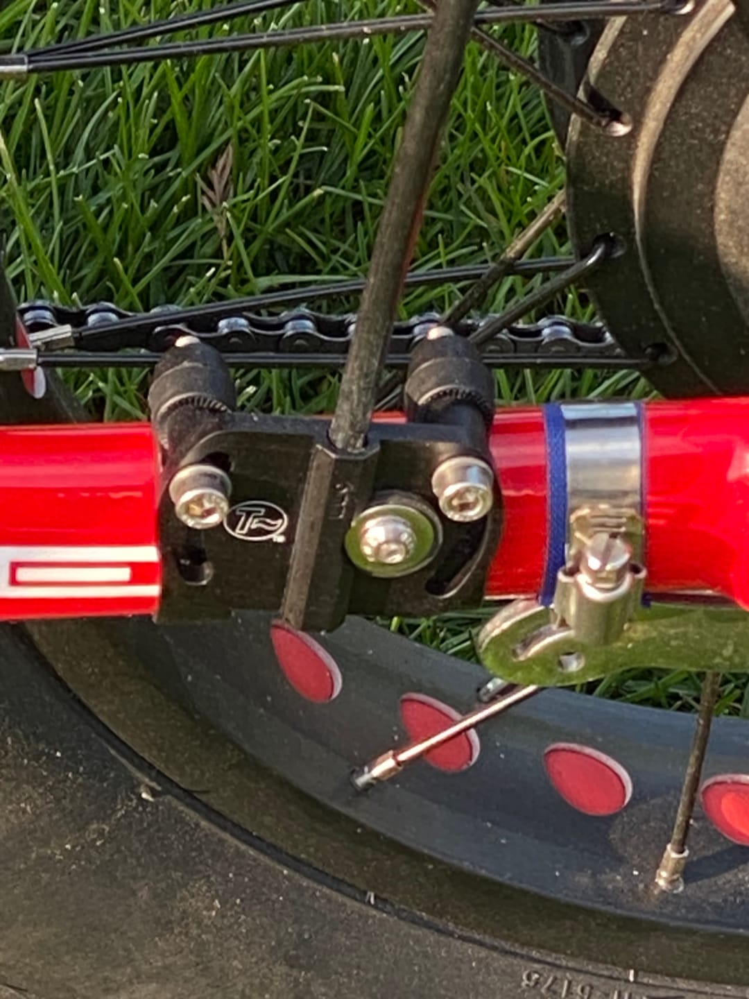 Customer photo review of T-Cycle Flag Mount