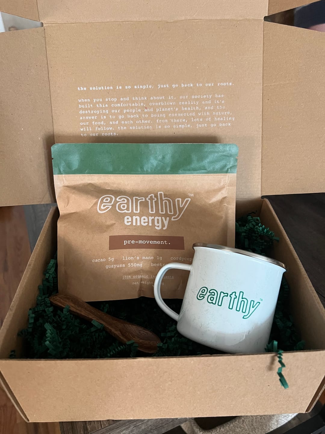 Customer photo review of earthy energy - 30 drinks