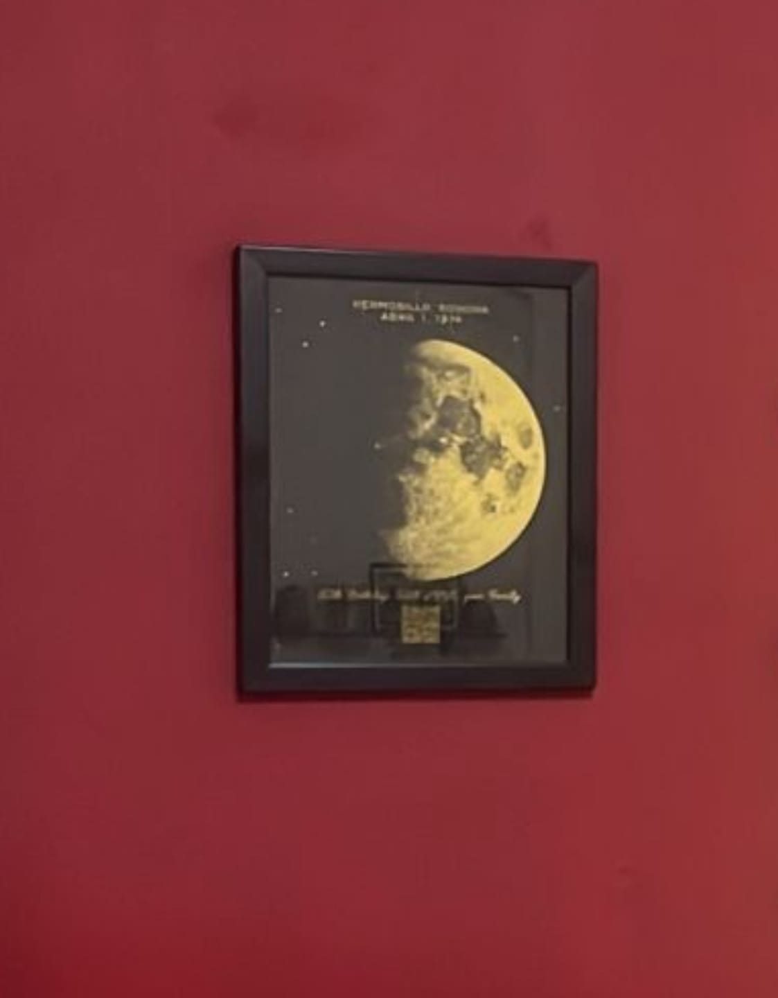 Customer photo review of Mapa Lunar Holográfico