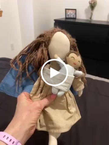 Customer video review of Baby Jesus Rag Doll & Wrap Carrier Set