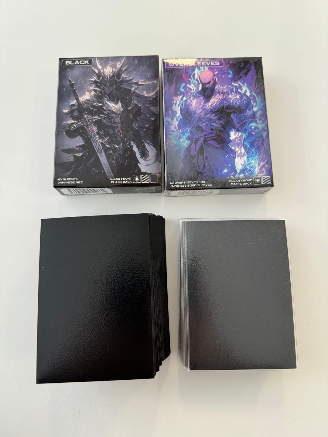 Customer photo review of Baba Sleeves Matte Black / Schwarze Hüllen