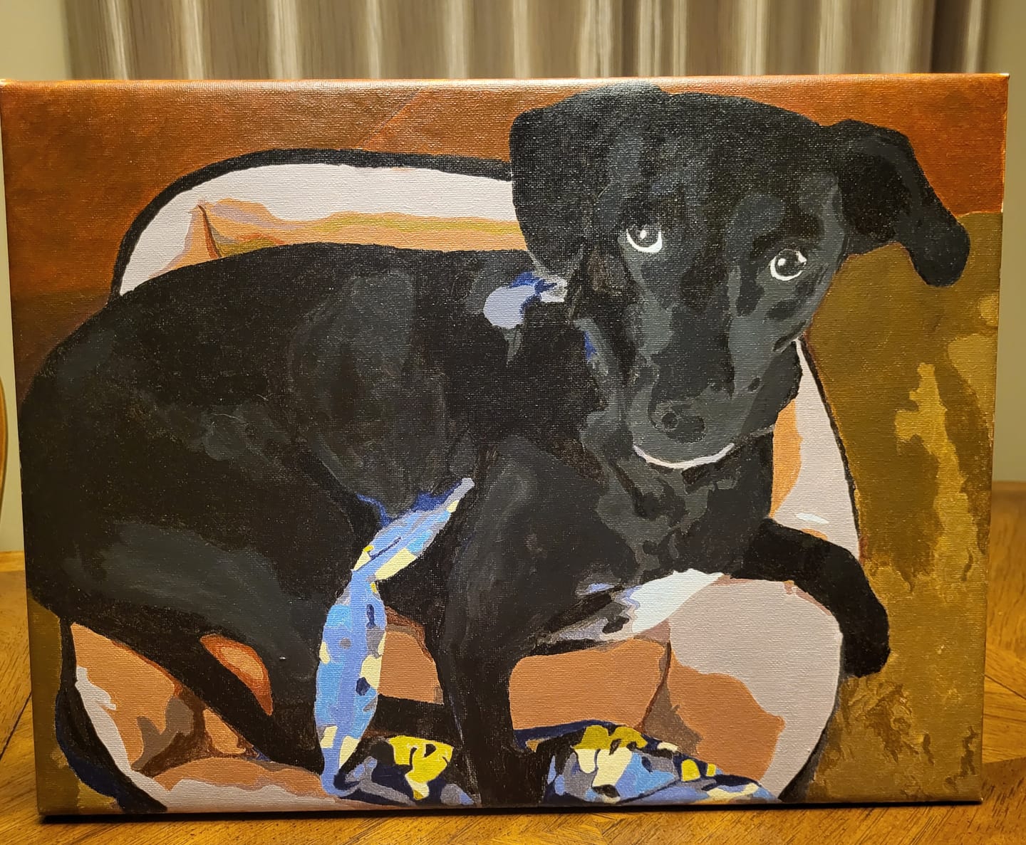 Customer photo review of Pine Wood Canvas Frame Kit