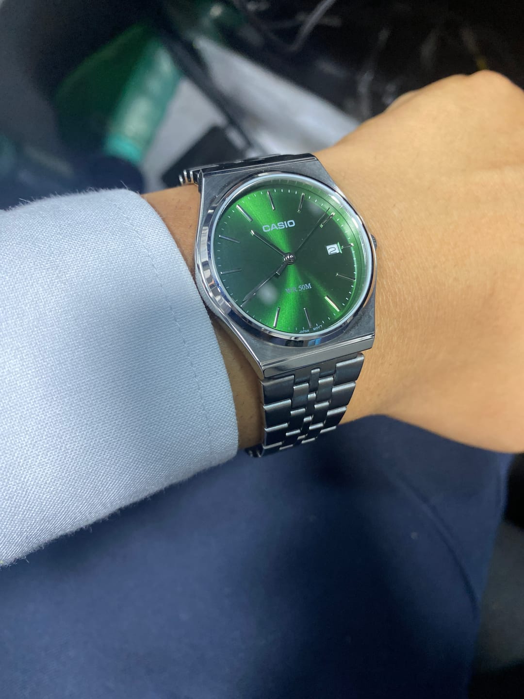 Customer photo review of Reloj Casio Análogo MTP-B145D-3AV Verde 35mm