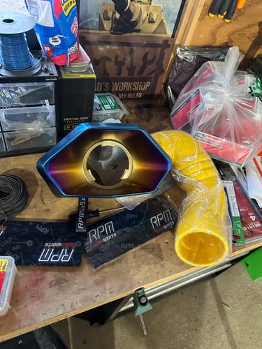 Customer photo review of RPM SxS Can-Am Maverick R Intake Tube - Airbox To Turbo - 5Ply Wire Reinforced