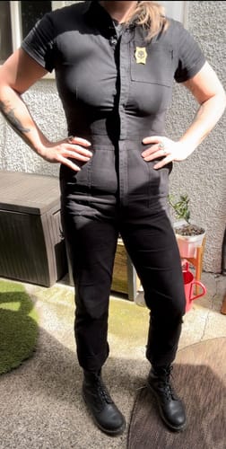 Customer photo review of Pit Crew Jumpsuit Black