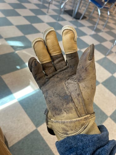 Customer photo review of Glove Repair