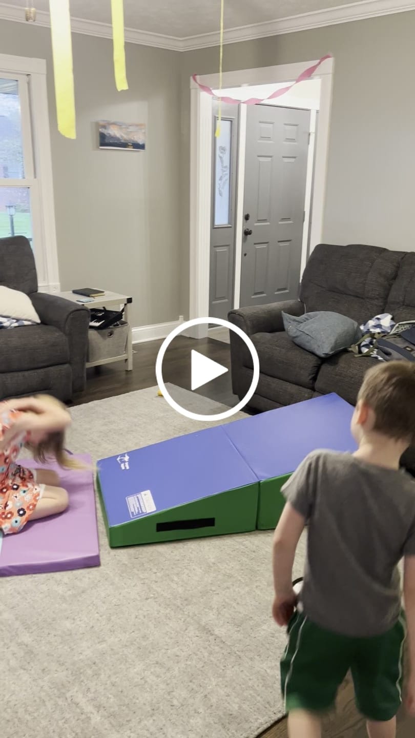 Customer video review of Gymnastics Tumbling Cheese Wedge Mat (S/M/L)