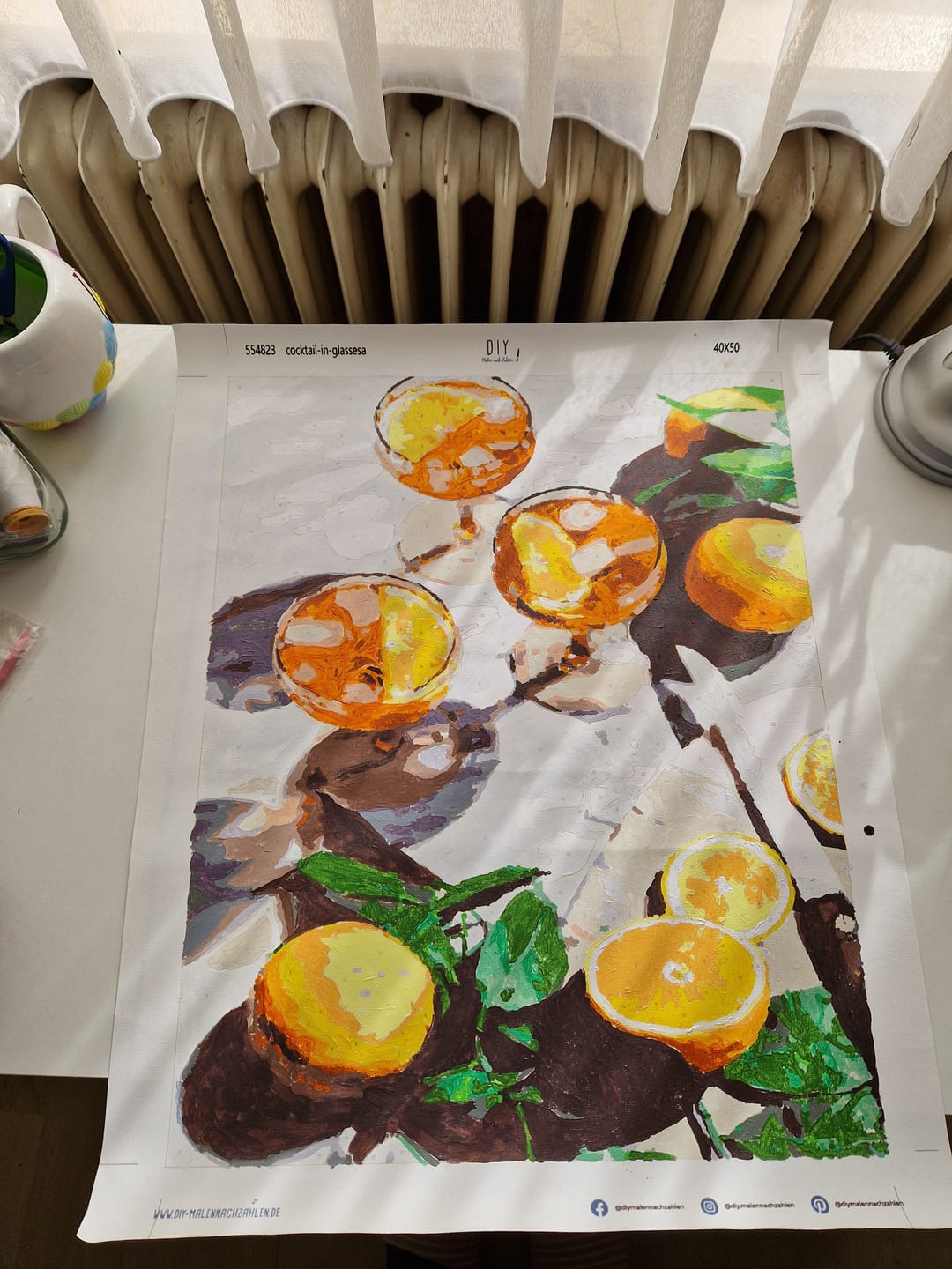 Customer photo review of Malen nach Zahlen - Orange Summerdrinks