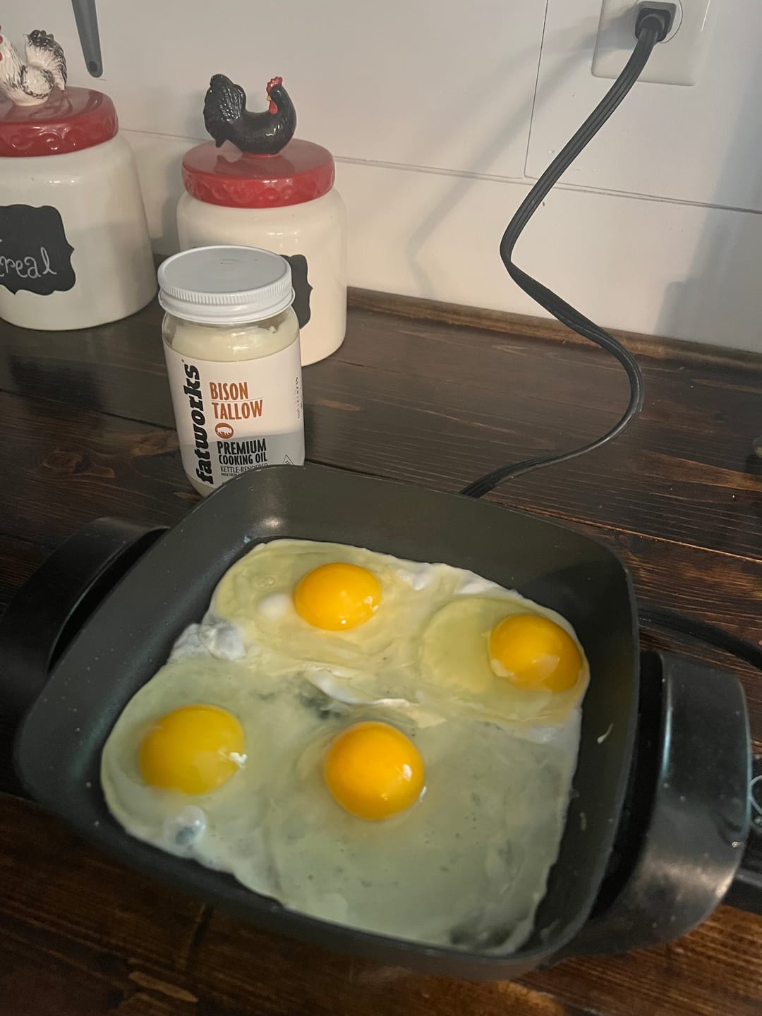 Customer photo review of Pasture Raised Bison Tallow a.k.a. Thunderfat (14 oz)
