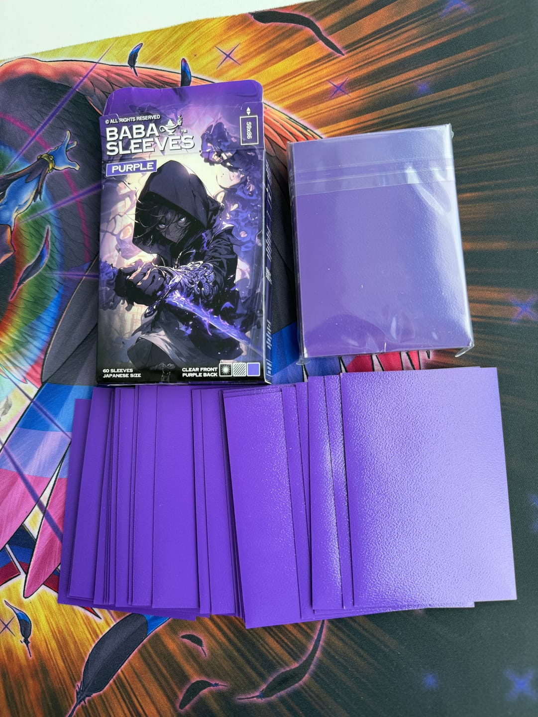 Customer photo review of Baba Sleeves Matte Purple / Lila Hüllen