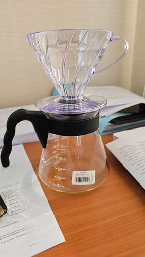 Customer photo review of KIT HARIO V60-02 ACRILICO 700ML