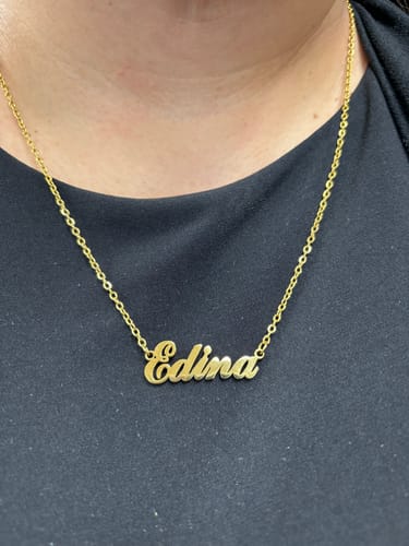 Customer photo review of Personalized Name Necklace