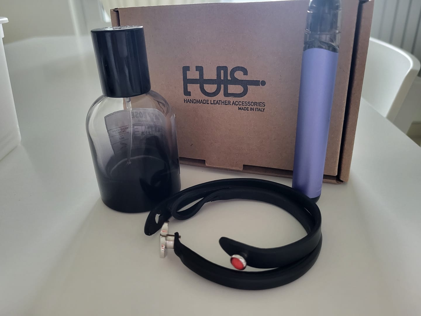 Customer photo review of Bracciale pelle Cuore Mio Palladio Tulsi