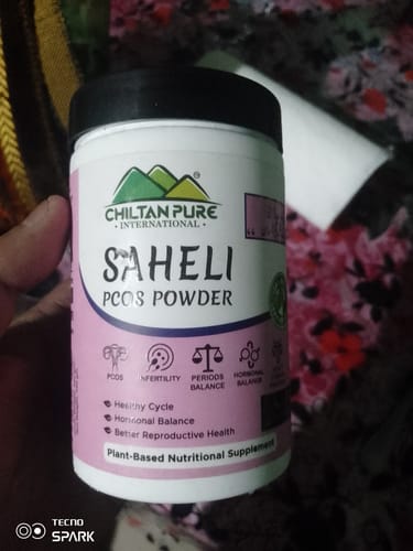 Customer photo review of SAHELI PCOS Powder – 100% Natural Nutritional Supplement | Hormonal and Ovarian Support for Women