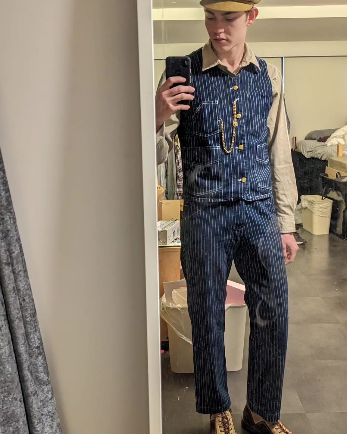 Customer photo review of 1920s Wabash Railway Work Pants
