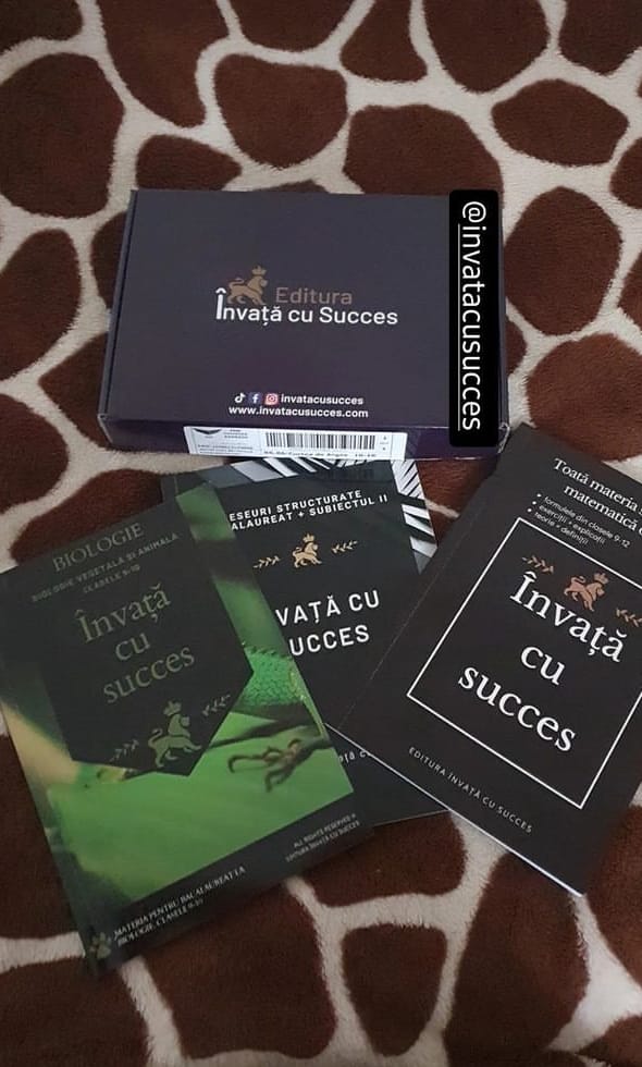 Customer photo review of Învață cu succes - Pachet Bacalaureat | Română + Matematică + Biologie 9-10