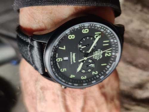 Customer photo review of R6753- Our Spitfire R6753 Tribute - Black Finish, Black Leather Band