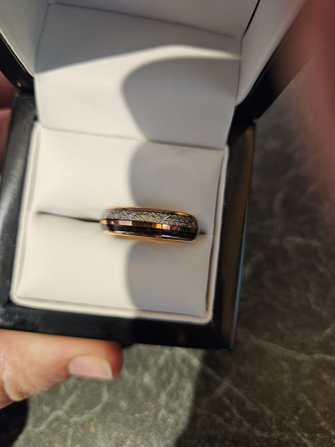 Customer photo review of The Rosie Black Wonder Ring Set