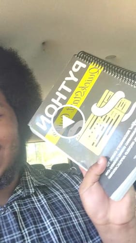 Customer video review of Python QuickStart Guide