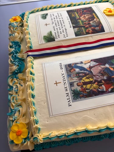 Customer photo review of A5 Rectangle Custom Edible Icing Image