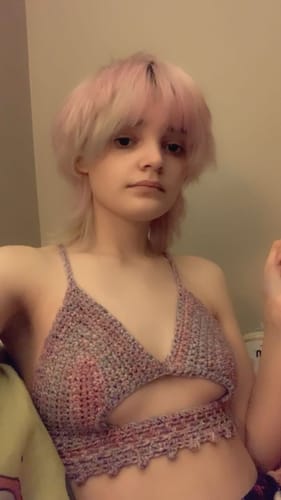 Customer photo review of Peekaboob Top Crochet Pattern