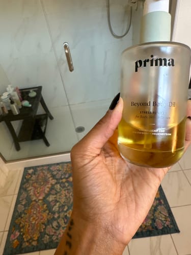 Customer photo review of Beyond Body Oil | Lightweight, Nutrient-Dense Oil for Skin and Body