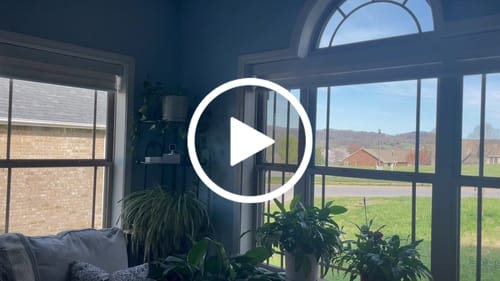 Customer video review of SmartWings Motorized Zebra Shades 85% Blackout 95mm Ingrid