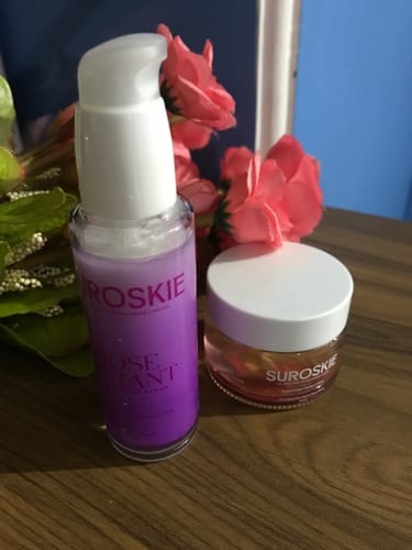 Customer photo review of Rosanna - Rose  Glow Face Mask with AHA BHA