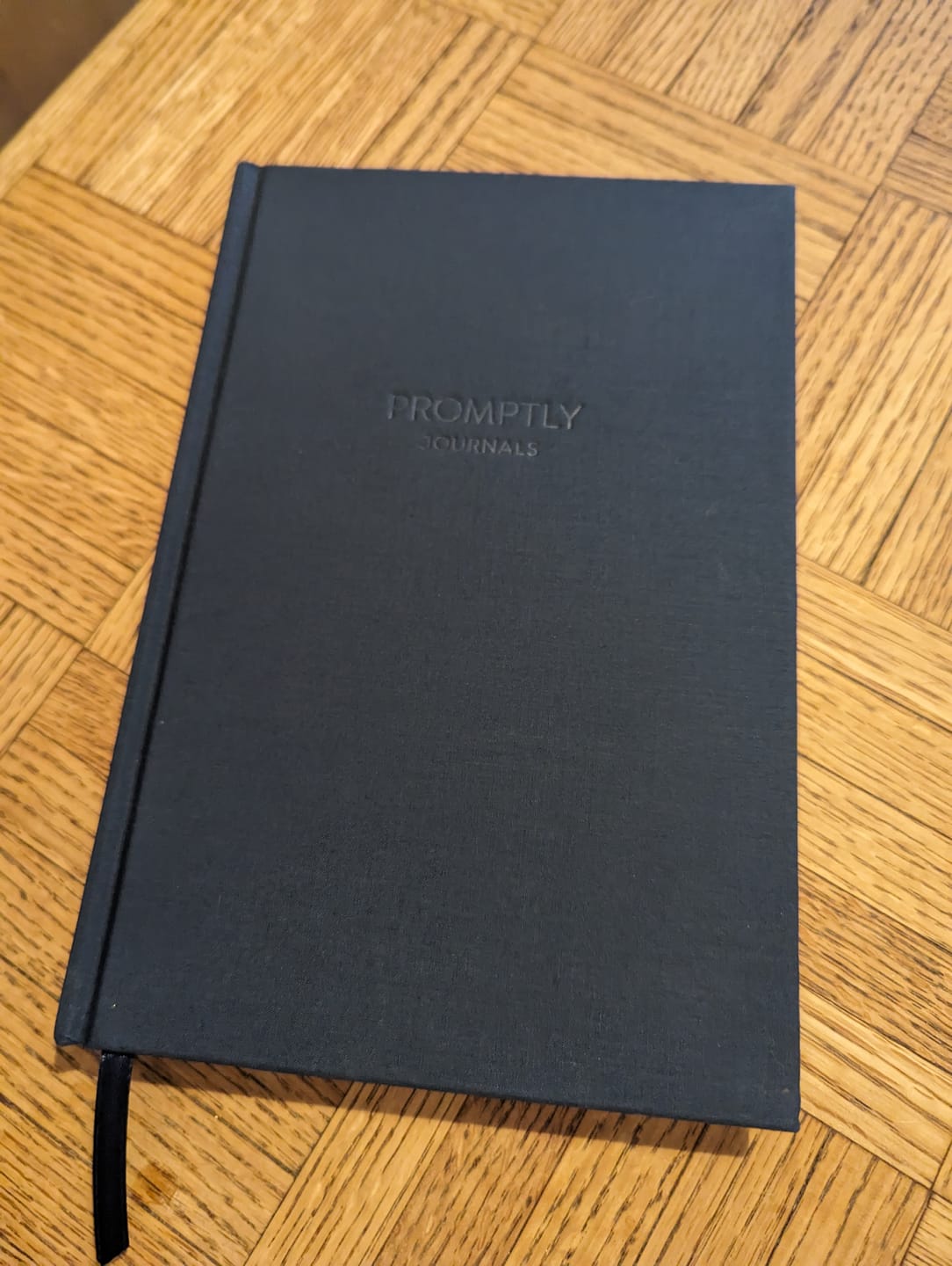 Customer photo review of Childhood History Journal - Navy Blue Linen