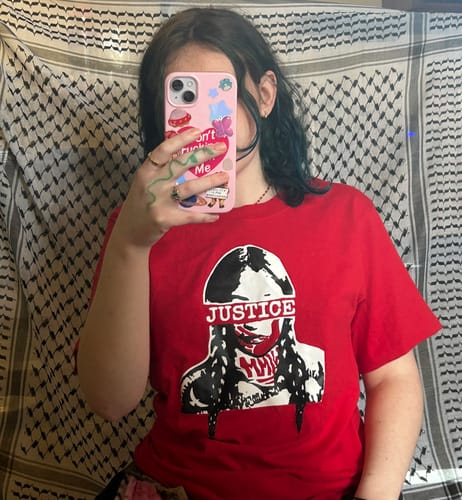 Customer photo review of Justice T-shirt
