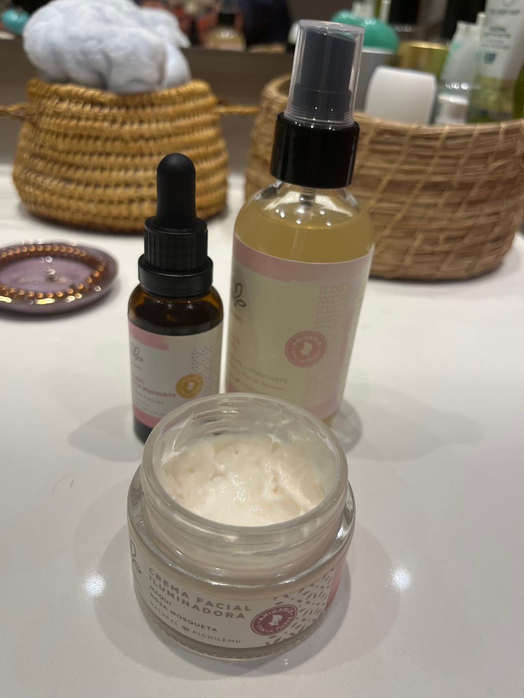 Customer photo review of Rutina de skincare Inicia