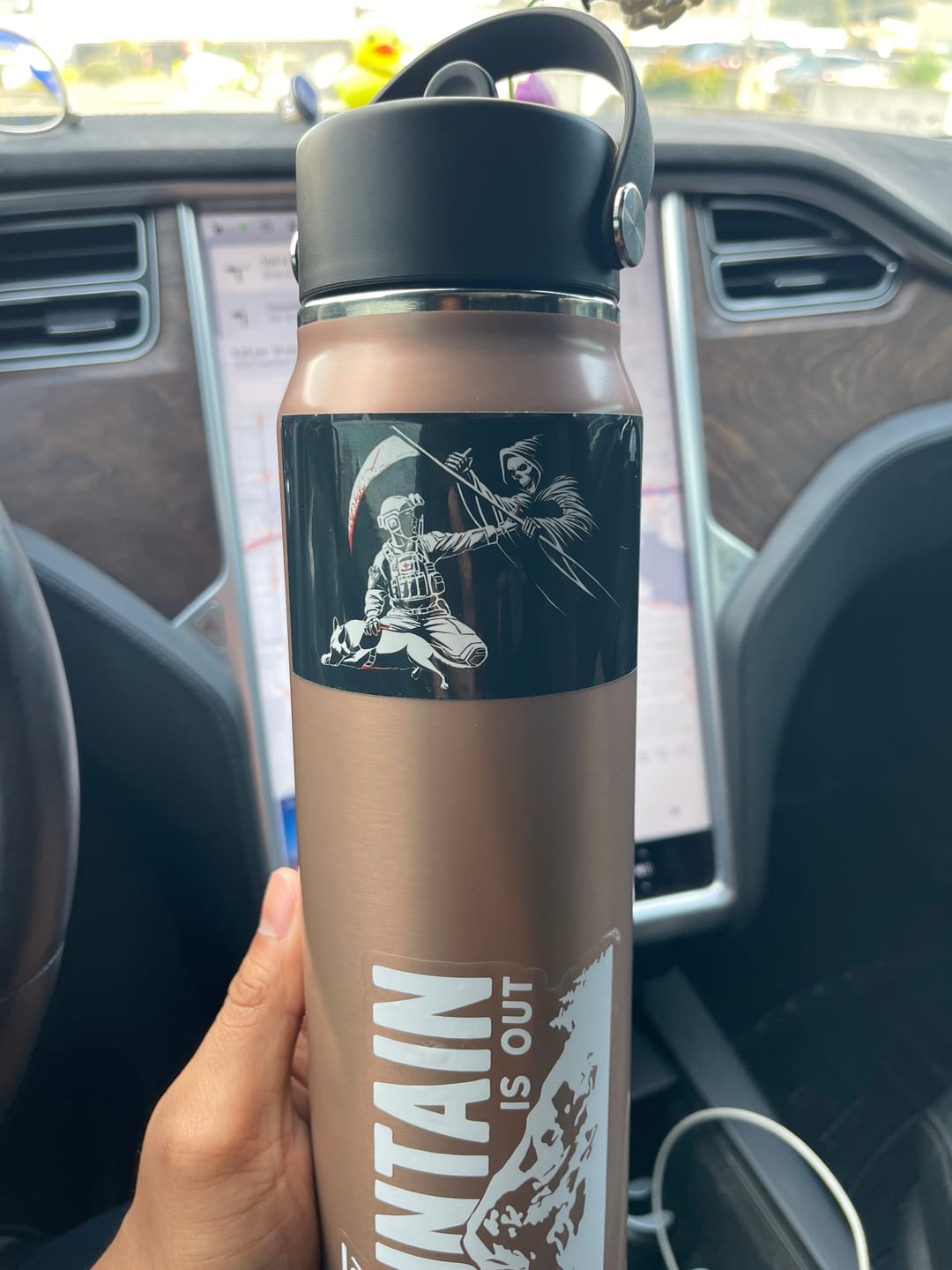 Customer photo review of K9 Denying Death sticker!