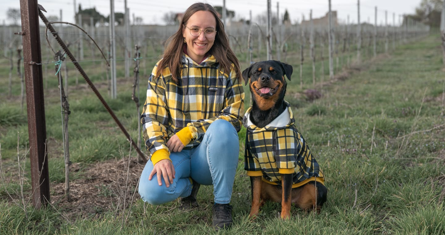 Customer photo review of Yellow Plaid Human Hoodie