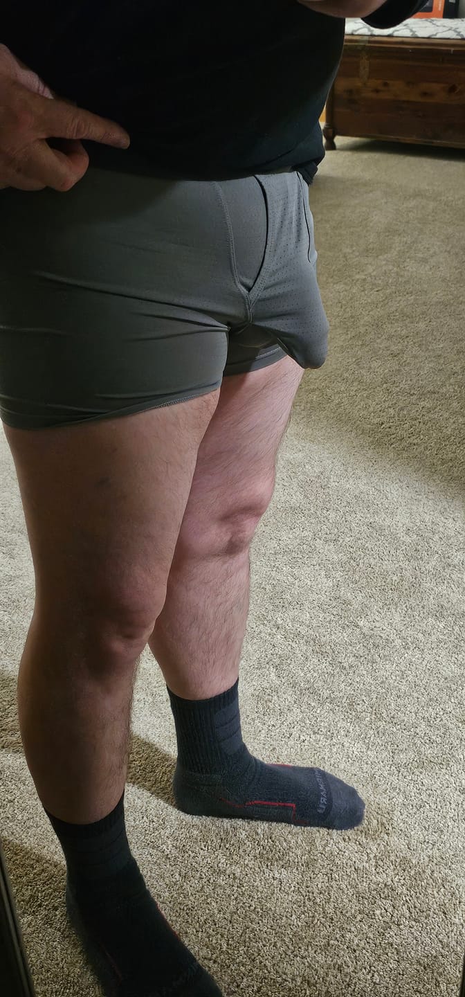 Customer photo review of Men's Cooling Separate Pouch Boxer Briefs Dual Pouch Underwear