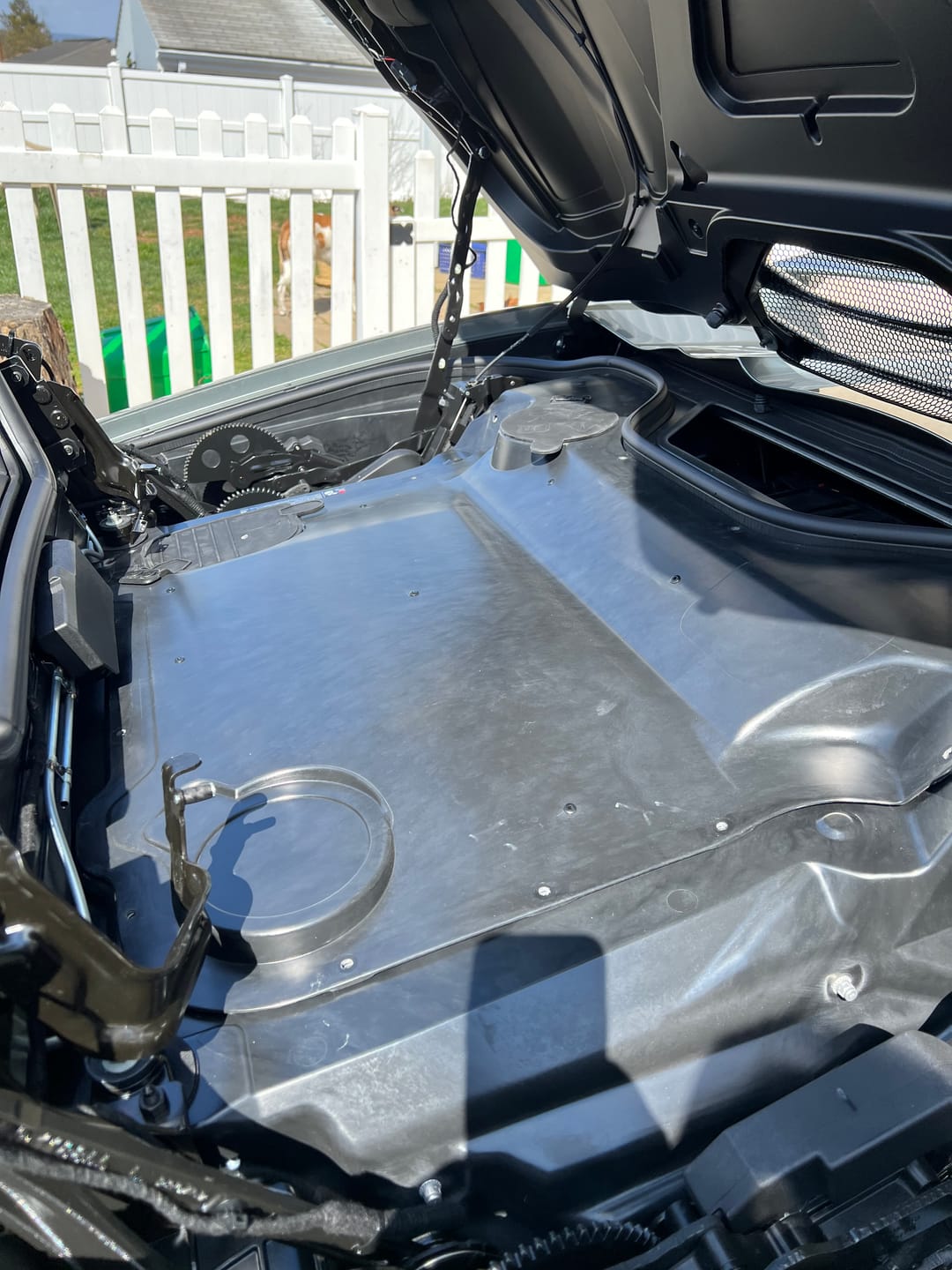 Customer photo review of Corvette C8 HTC Carbon Fiber Engine Bay Panel Cover