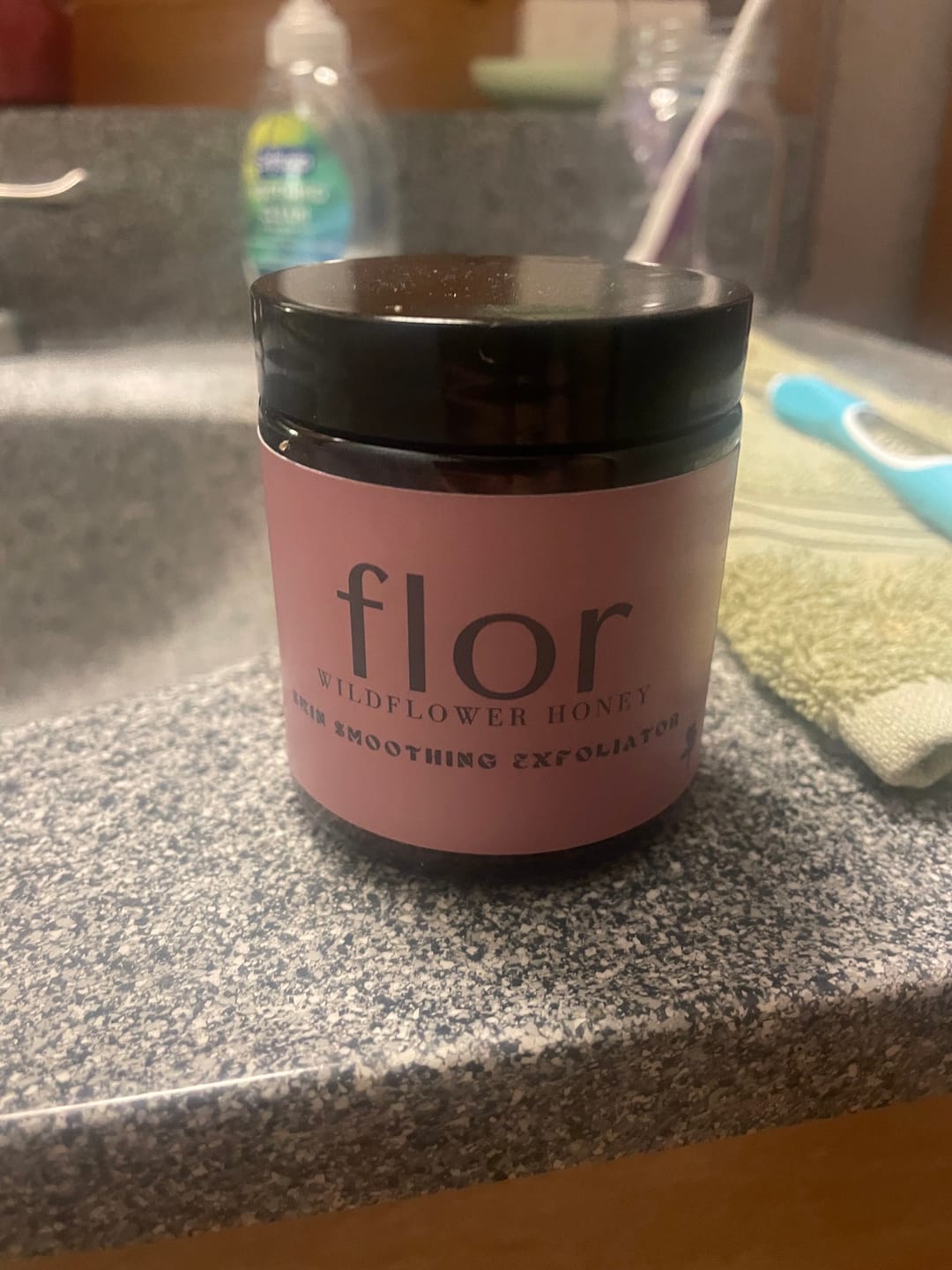 Customer photo review of Back in stock Honey Skin Smoothing Exfoliator