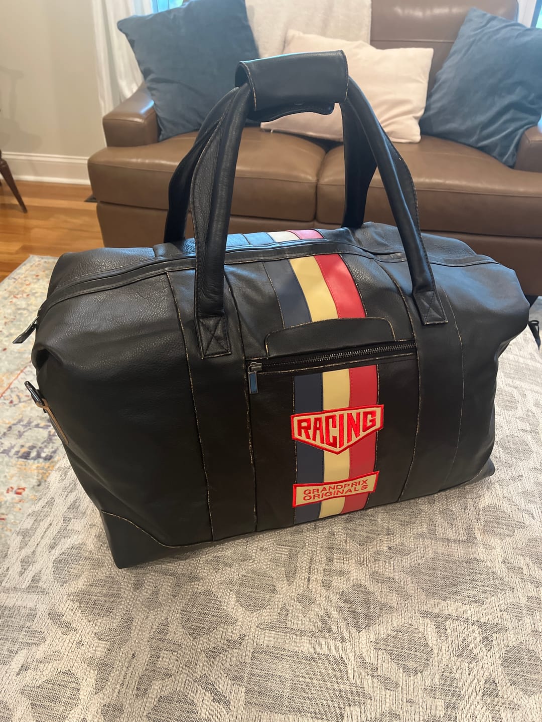 Customer photo review of Vintage Leather Monza Large Duffel Bag (Limited Edition, Numbered)