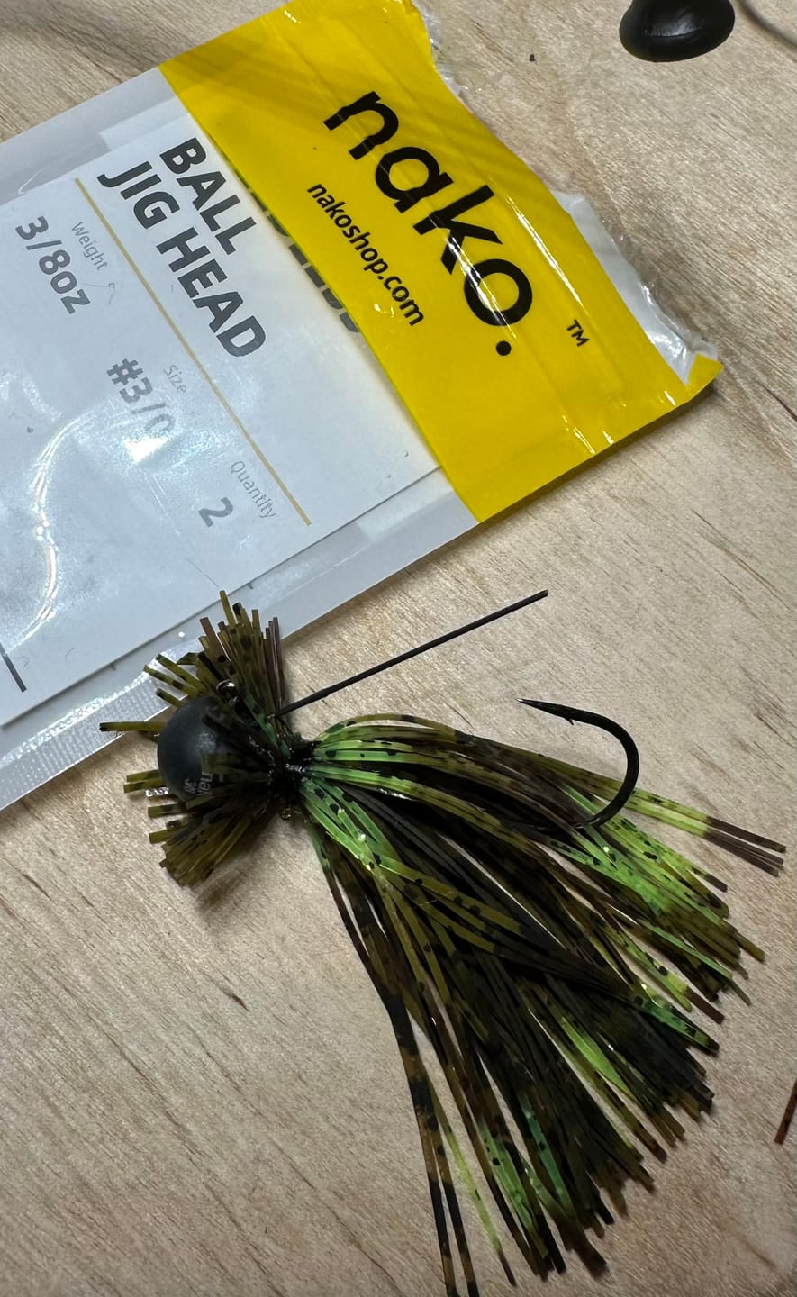 Customer photo review of 200% Sensitive Tungsten Weedless Ball Jig Head | Bulk Pack