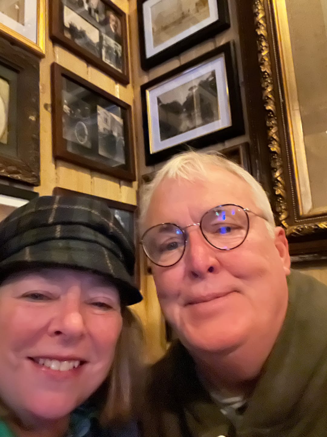 Customer photo review of Mucros Weavers Women's Tweed Newsboy Hat