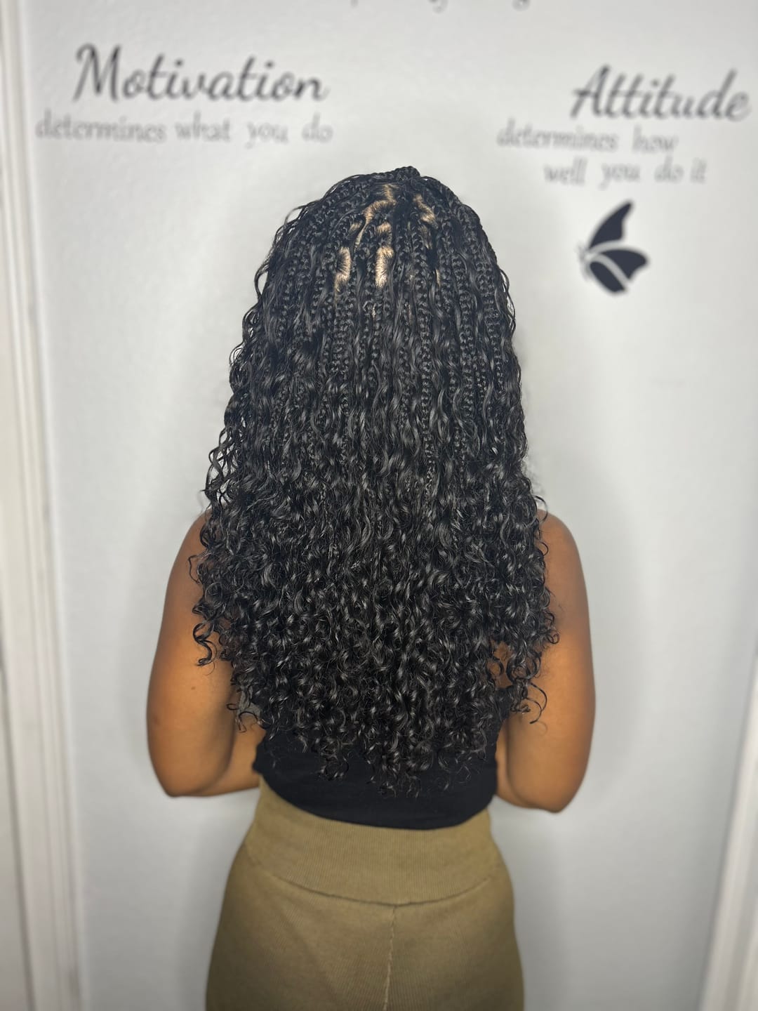 Customer photo review of Wholesale - Double Drawn Burmese Hair Bulk Braiding Hair (Price for 1 Bundle)