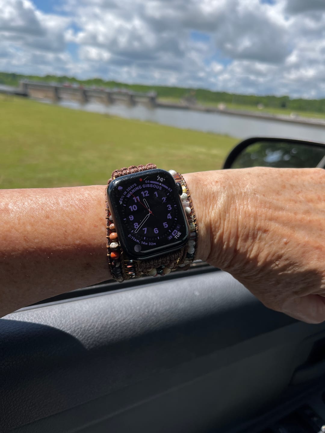 Customer photo review of Moonlight Goddess Apple Watch Strap