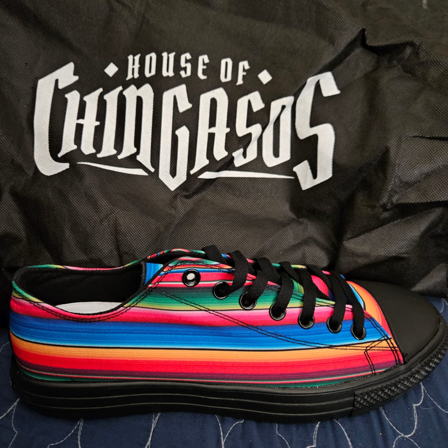 Customer photo review of OG Low Tops Chicano All Star ( Black or White Soles ) 2 For 1